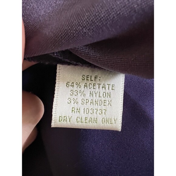 Donna Morgan Mini Dress Satin Strappy Cocktail Club Y2K | Purple | Womens Size 6 - Picture 7 of 11